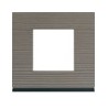 Plaque 1P grey wood - APPAREILLAGE MURAL GALLERY HAGER WXP4802