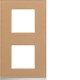 Plaque 2P V71 cord leather - APPAREILLAGE MURAL GALLERY HAGER WXP5142