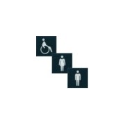 Etiquette voyant 2M WC - APPAREILLAGE MURAL GALLERY HAGER WXA604