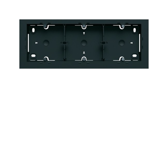 Boite saillie triple night - APPAREILLAGE MURAL GALLERY HAGER WXA683N