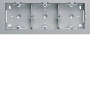 Boite saillie triple titane - APPAREILLAGE MURAL GALLERY HAGER WXA683T