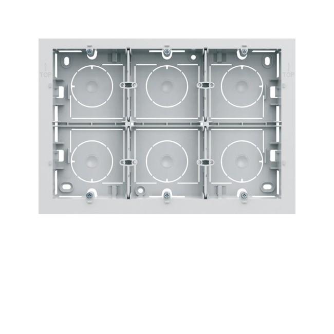 Boite saillie 16M pure - APPAREILLAGE MURAL GALLERY HAGER WXA686B