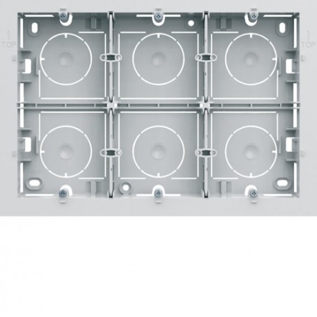 Boite saillie 16M pure - APPAREILLAGE MURAL GALLERY HAGER WXA686B