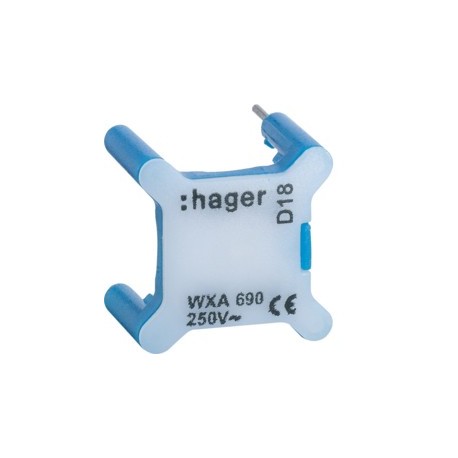 Voyant pour inter 230V bleu - APPAREILLAGE MURAL GALLERY HAGER WXA690