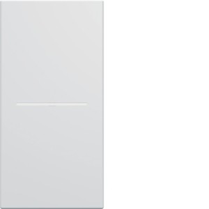 Enjoliveur interrupteur à voyant 1 module pure GALLERY HAGER WXD011B