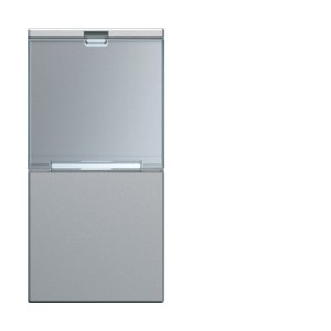 Enjo inter porte-etiqu 1M tita - APPAREILLAGE MURAL GALLERY HAGER WXD012T