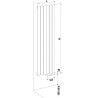 Radiateur électrique ACOVA - FASSANE Vertical 750W - inertie fluide - THX-075-150-TF