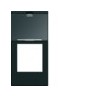 Enjo RJ45 porte-etiqu 1M night - APPAREILLAGE MURAL GALLERY HAGER WXD205N
