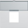 Enjo RJ45 porte-etiqu 2M pure - APPAREILLAGE MURAL GALLERY HAGER WXD206B