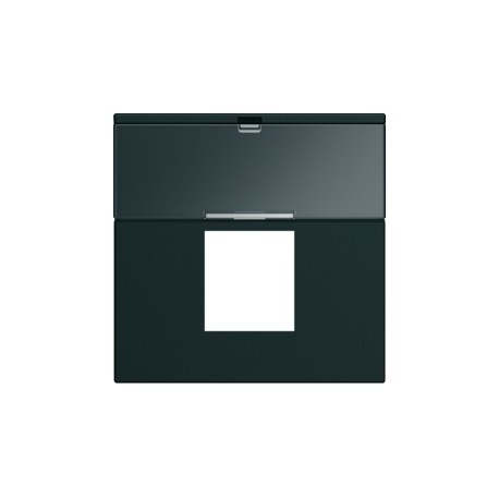 Enjo RJ45 porte-etiqu 2M night - APPAREILLAGE MURAL GALLERY HAGER WXD206N