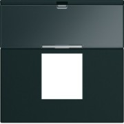 Enjo RJ45 porte-etiqu 2M night - APPAREILLAGE MURAL GALLERY HAGER WXD206N