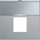 Enjo RJ45 porte-etiqu 2M titan - APPAREILLAGE MURAL GALLERY HAGER WXD206T