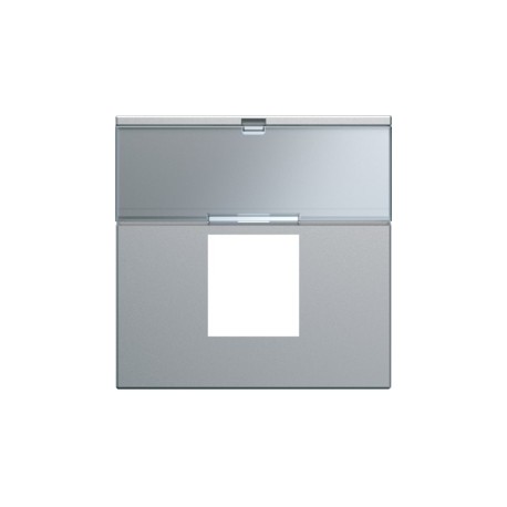 Enjo RJ45 porte-etiqu 2M titan - APPAREILLAGE MURAL GALLERY HAGER WXD206T