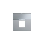 Enjo RJ45 porte-etiqu 2M titan - APPAREILLAGE MURAL GALLERY HAGER WXD206T