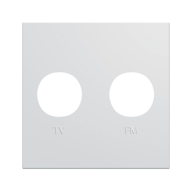 Enjo prise TV+FM 2M pure - APPAREILLAGE MURAL GALLERY HAGER WXD253B