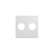 Enjo prise TV+FM 2M pure - APPAREILLAGE MURAL GALLERY HAGER WXD253B