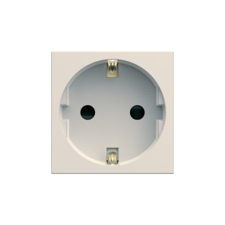 PC Schuko 2P+T dune - APPAREILLAGE MURAL GALLERY HAGER WXF160D