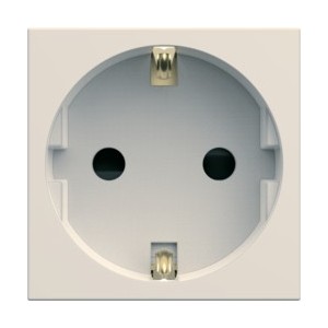 PC Schuko 2P+T dune - APPAREILLAGE MURAL GALLERY HAGER WXF160D