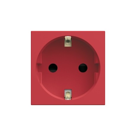 PC Schuko 2P+T rouge - APPAREILLAGE MURAL GALLERY HAGER WXF160R