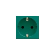 PC Schuko 2P+T vert - APPAREILLAGE MURAL GALLERY HAGER WXF160V