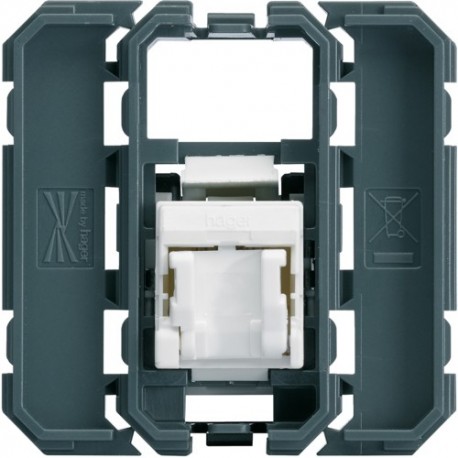 Prise RJ45 cat.6 UTP - APPAREILLAGE MURAL GALLERY HAGER WXF225