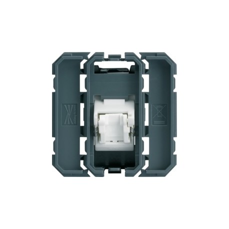 RJ45 cat.6 FTP 2M incline 45° - APPAREILLAGE MURAL GALLERY HAGER WXF231