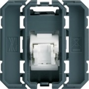 RJ45 cat.6 FTP 2M incline 45° - APPAREILLAGE MURAL GALLERY HAGER WXF231