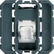 RJ45 cat.6 FTP 2M incline 45° - APPAREILLAGE MURAL GALLERY HAGER WXF231