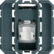 RJ45 cat.6 STP 2M incline 45° - APPAREILLAGE MURAL GALLERY HAGER WXF232