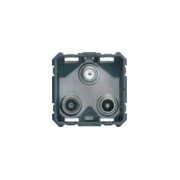 TV+FM+SAT triple 2 entrees 2M - APPAREILLAGE MURAL GALLERY HAGER WXF257