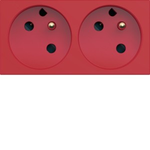 PC dble detromp goul 2P+T 16A - APPAREILLAGE MURAL GALLERY HAGER WXF432