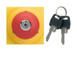 Arrêt d'urgence clé - APPAREILLAGE MURAL GALLERY HAGER WXF610