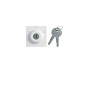 Inter clé 3 posi. 2M pure - APPAREILLAGE MURAL GALLERY HAGER WXF616B