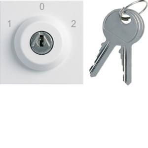 Inter clé 3 posi ext. 0 pure - APPAREILLAGE MURAL GALLERY HAGER WXF617B