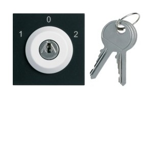 Inter clé 3 posi. ext.0 night - APPAREILLAGE MURAL GALLERY HAGER WXF617N