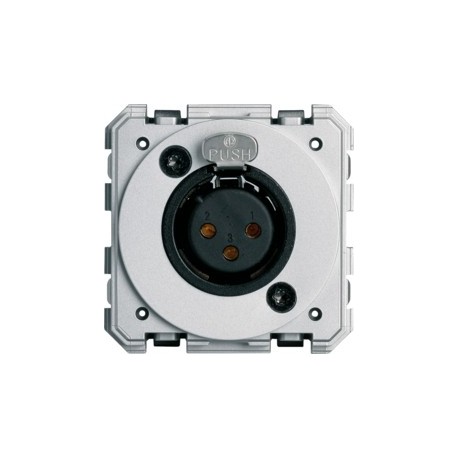 XLR femelle neutre bornier a v - APPAREILLAGE MURAL GALLERY HAGER WXF623