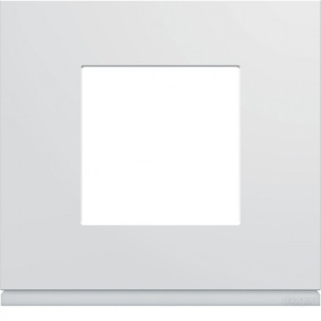 Plaque plastique injecté 1 poste pure GALLERY - HAGER WXP0002