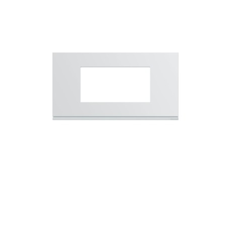 Plaque plast 4M E71 pure - APPAREILLAGE MURAL GALLERY HAGER WXP0004