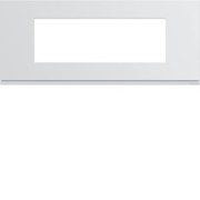 Plaque plast 6M E57 pure - APPAREILLAGE MURAL GALLERY HAGER WXP0006