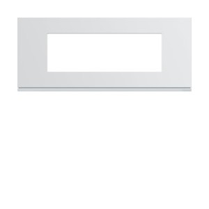 Plaque plast 6M E57 pure - APPAREILLAGE MURAL GALLERY HAGER WXP0006