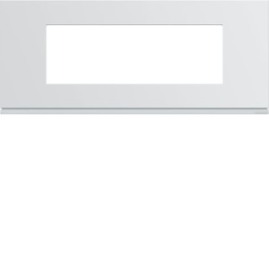 Plaque plast 6M E57 pure - APPAREILLAGE MURAL GALLERY HAGER WXP0006