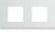 Plaque plast 2P H71 pure - APPAREILLAGE MURAL GALLERY HAGER WXP0012