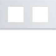 Plaque plast 2P H71 pure - APPAREILLAGE MURAL GALLERY HAGER WXP0012