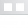 Plaque plast 2P H71 pure - APPAREILLAGE MURAL GALLERY HAGER WXP0012