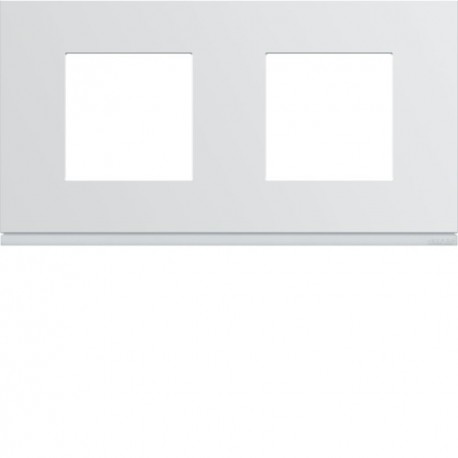 Plaque plast 2P H71 pure - APPAREILLAGE MURAL GALLERY HAGER WXP0012