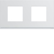 Plaque plast 2P H71 pure - APPAREILLAGE MURAL GALLERY HAGER WXP0012