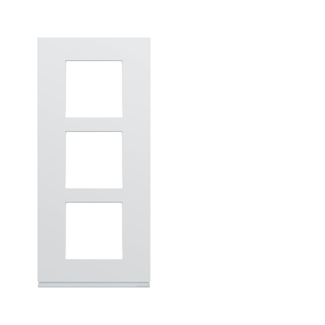 Plaque plast 3P V57 pure - APPAREILLAGE MURAL GALLERY HAGER WXP0023