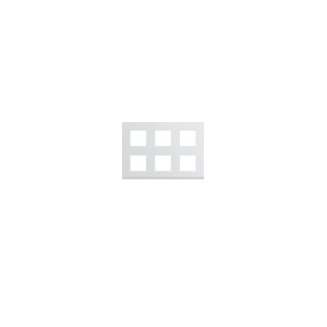 Plaque plast 2x3x2M pure - APPAREILLAGE MURAL GALLERY HAGER WXP0086
