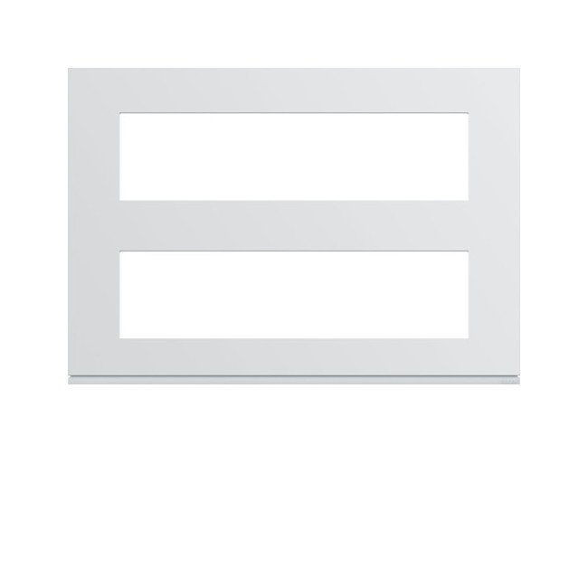 Plaque plast 8M + 8M pure - APPAREILLAGE MURAL GALLERY HAGER WXP0096