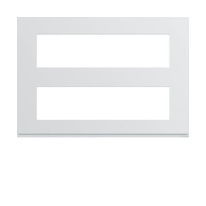 Plaque plast 8M + 8M pure - APPAREILLAGE MURAL GALLERY HAGER WXP0096